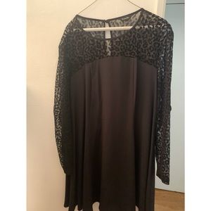 Simply Be Ax Paris Embellished Kick Out Dress (Black, US size 16 UK size 20)